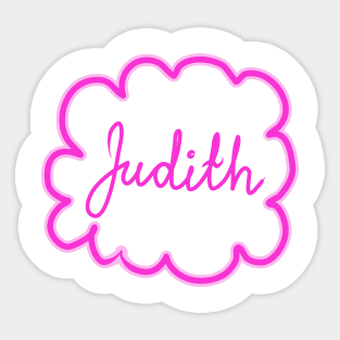 Judith. Female name. Sticker